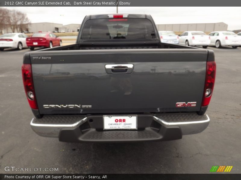 Dark Steel Gray Metallic / Ebony 2012 GMC Canyon SLE Extended Cab