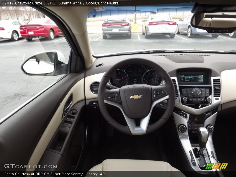Summit White / Cocoa/Light Neutral 2012 Chevrolet Cruze LTZ/RS