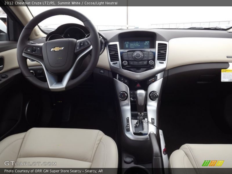 Summit White / Cocoa/Light Neutral 2012 Chevrolet Cruze LTZ/RS