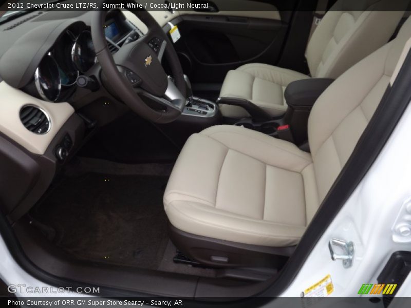 Summit White / Cocoa/Light Neutral 2012 Chevrolet Cruze LTZ/RS