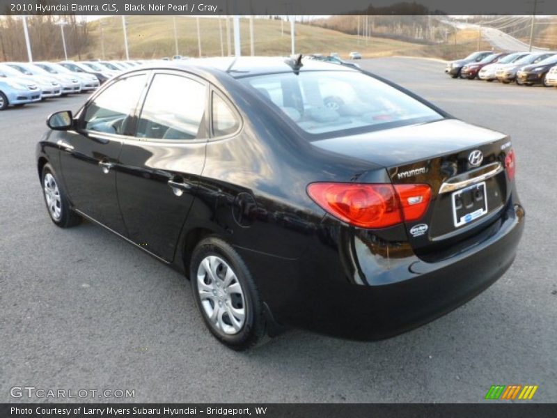 Black Noir Pearl / Gray 2010 Hyundai Elantra GLS