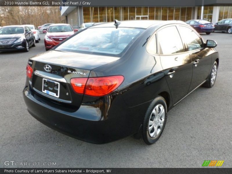Black Noir Pearl / Gray 2010 Hyundai Elantra GLS