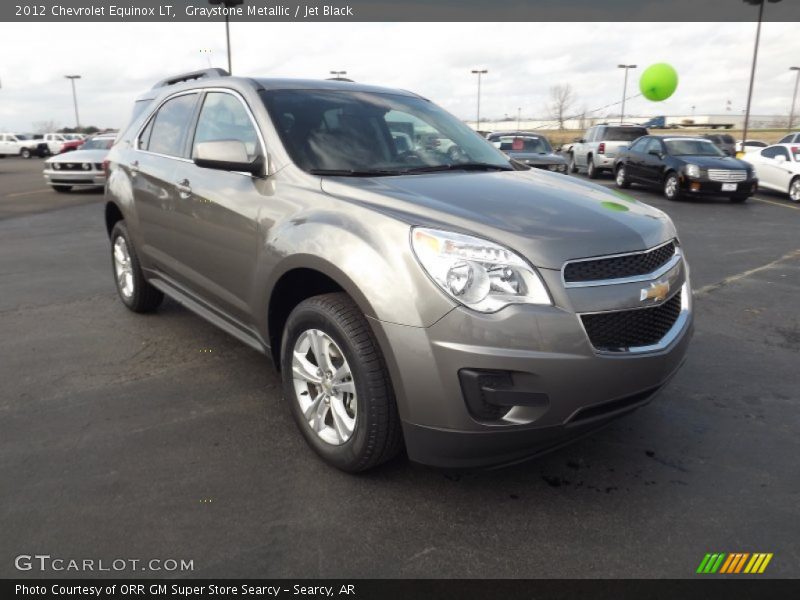 Graystone Metallic / Jet Black 2012 Chevrolet Equinox LT