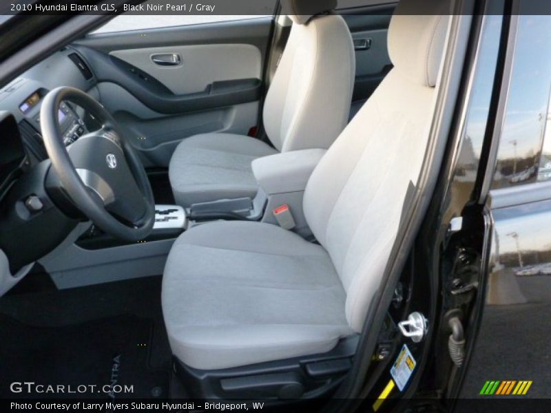 Black Noir Pearl / Gray 2010 Hyundai Elantra GLS