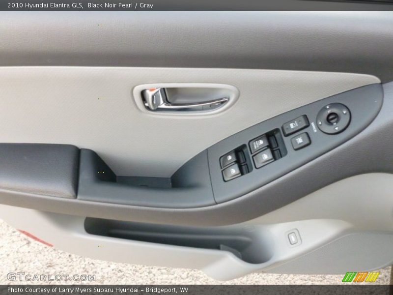 Black Noir Pearl / Gray 2010 Hyundai Elantra GLS