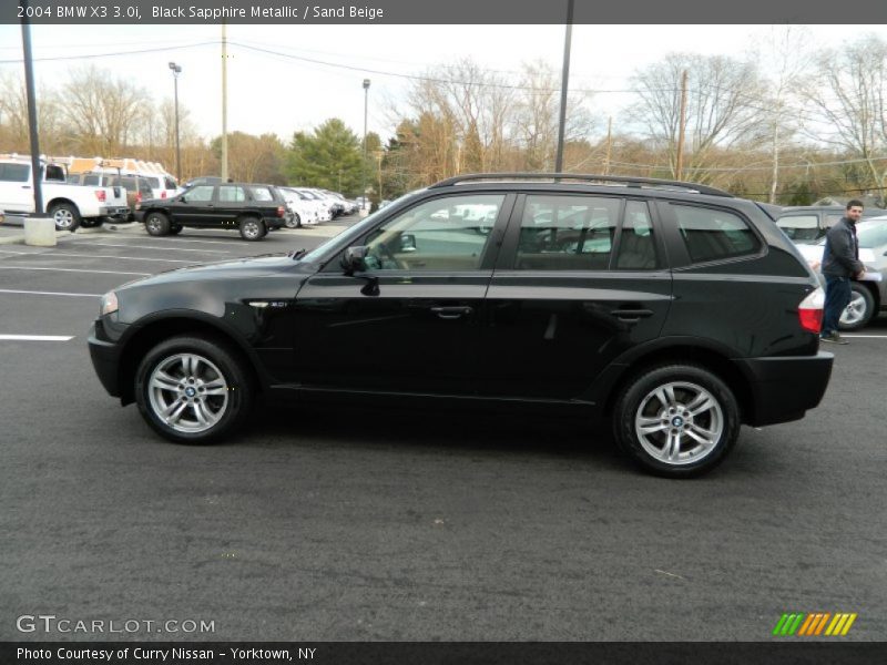 Black Sapphire Metallic / Sand Beige 2004 BMW X3 3.0i