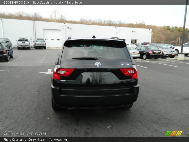 Black Sapphire Metallic / Sand Beige 2004 BMW X3 3.0i