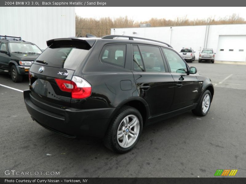 Black Sapphire Metallic / Sand Beige 2004 BMW X3 3.0i