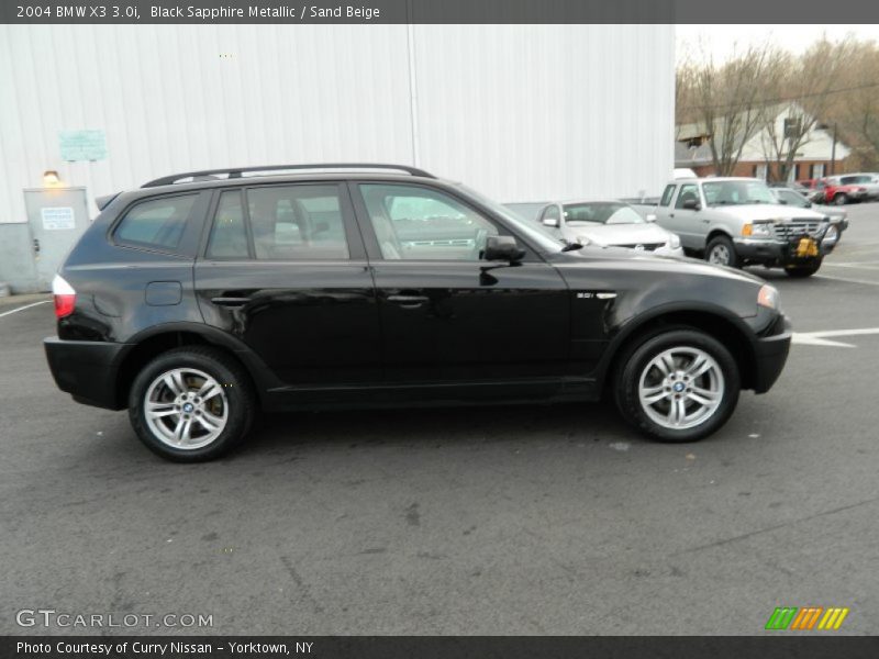 Black Sapphire Metallic / Sand Beige 2004 BMW X3 3.0i