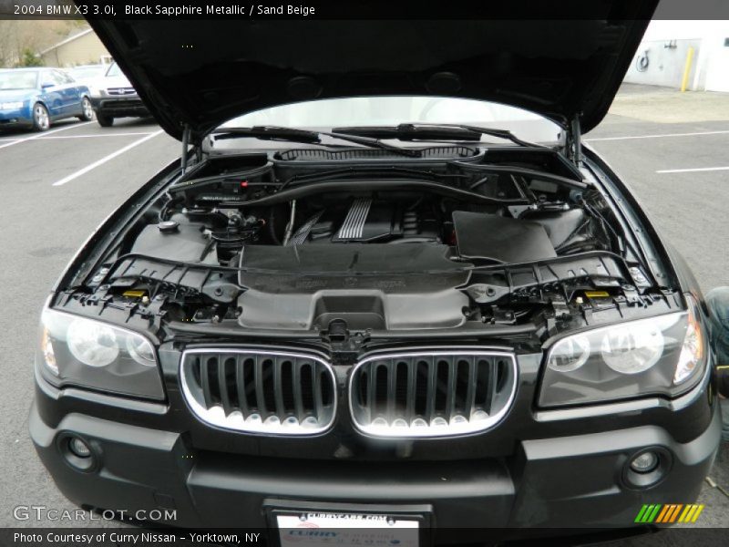 Black Sapphire Metallic / Sand Beige 2004 BMW X3 3.0i