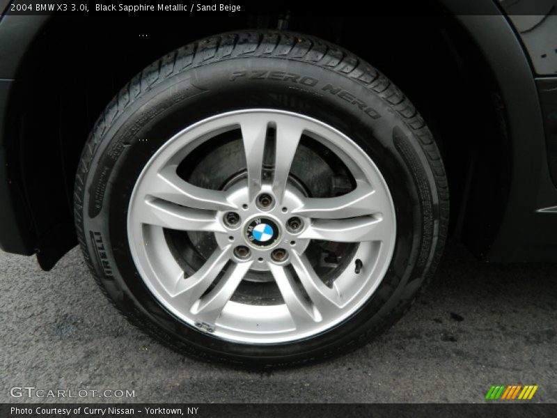Black Sapphire Metallic / Sand Beige 2004 BMW X3 3.0i