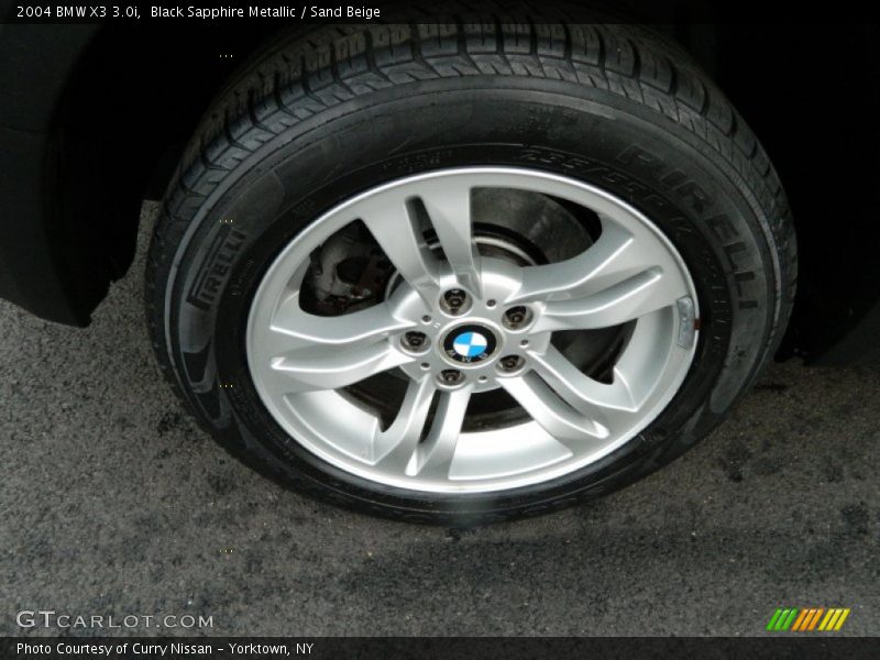 Black Sapphire Metallic / Sand Beige 2004 BMW X3 3.0i