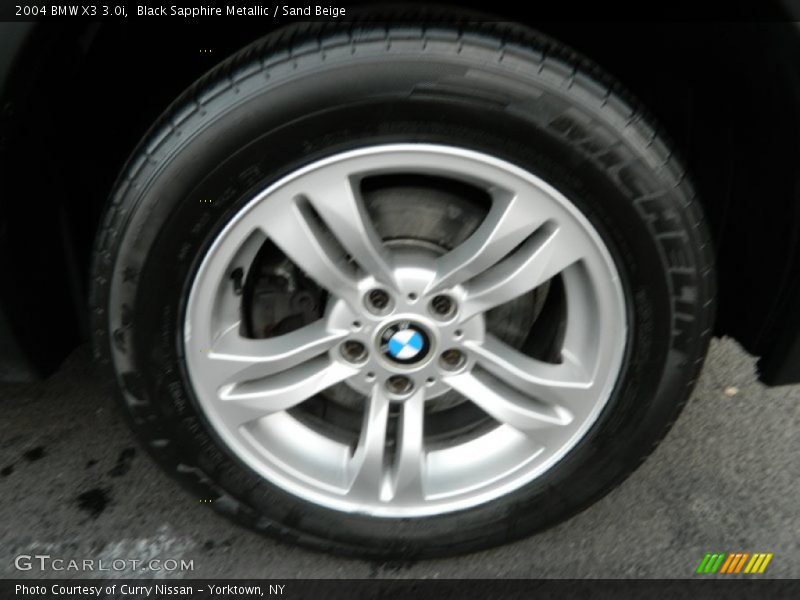 Black Sapphire Metallic / Sand Beige 2004 BMW X3 3.0i