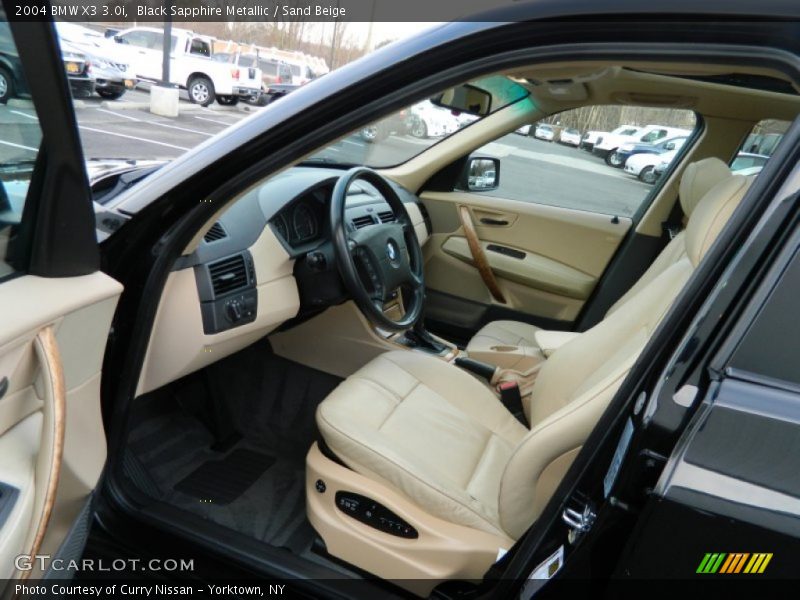 Black Sapphire Metallic / Sand Beige 2004 BMW X3 3.0i