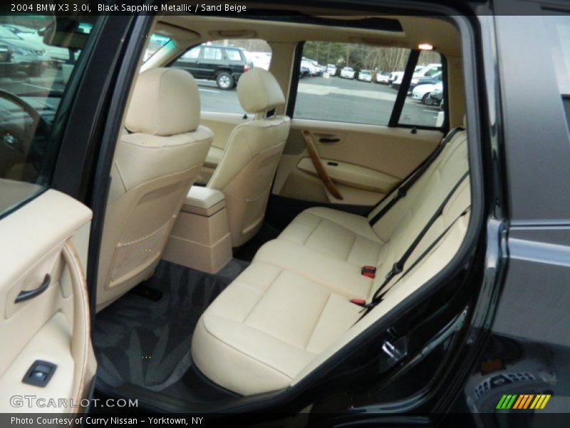 Black Sapphire Metallic / Sand Beige 2004 BMW X3 3.0i