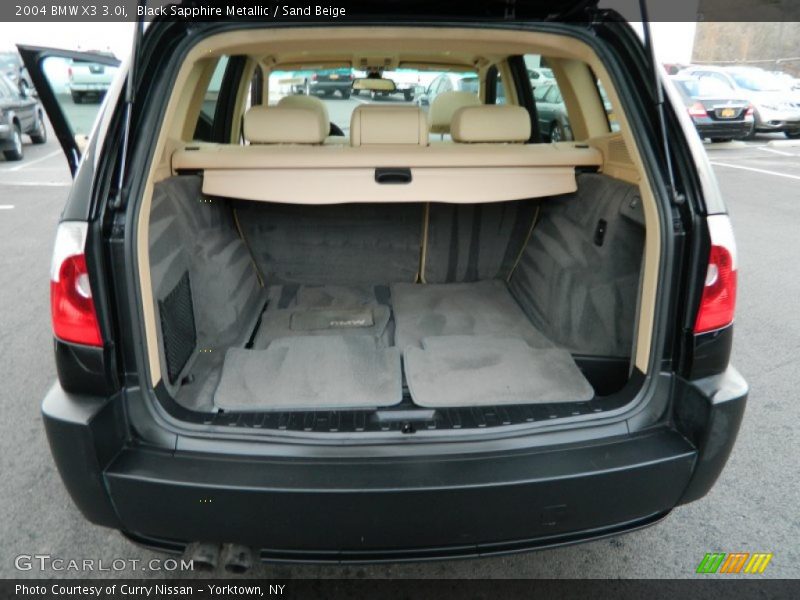 Black Sapphire Metallic / Sand Beige 2004 BMW X3 3.0i