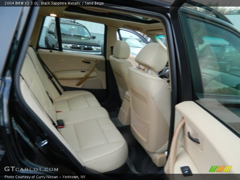 Black Sapphire Metallic / Sand Beige 2004 BMW X3 3.0i