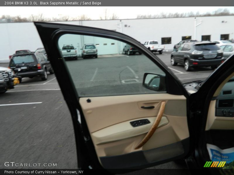Black Sapphire Metallic / Sand Beige 2004 BMW X3 3.0i