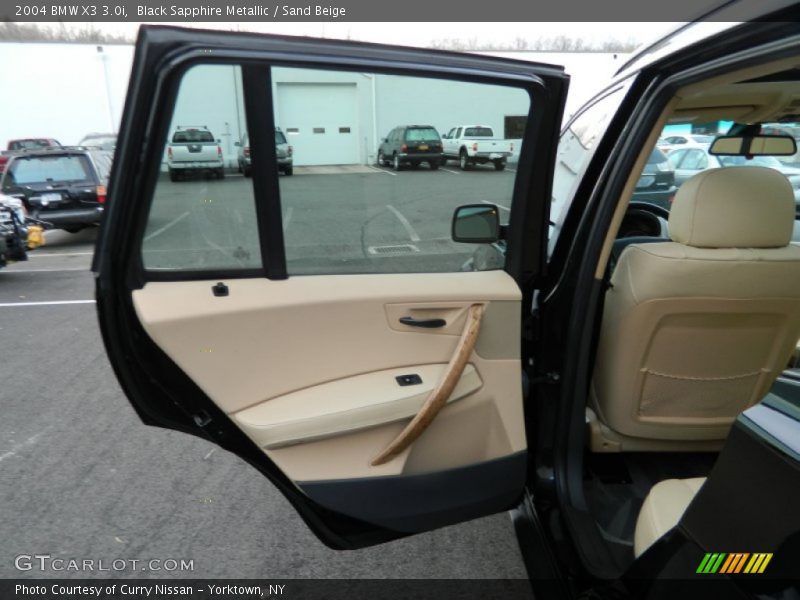 Black Sapphire Metallic / Sand Beige 2004 BMW X3 3.0i