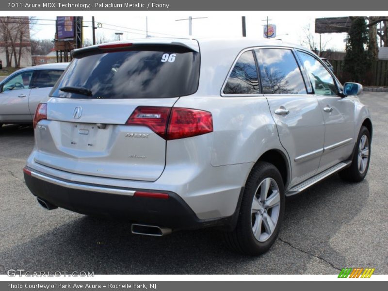 Palladium Metallic / Ebony 2011 Acura MDX Technology