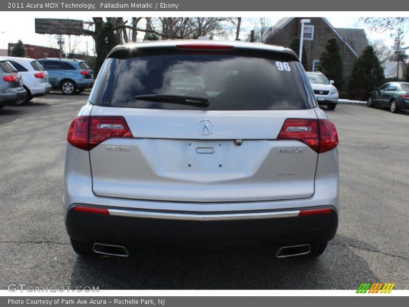 Palladium Metallic / Ebony 2011 Acura MDX Technology