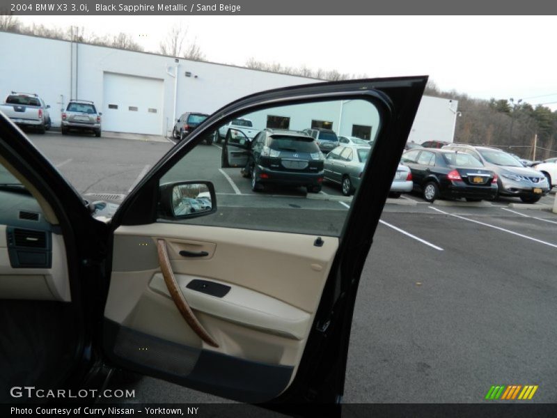 Black Sapphire Metallic / Sand Beige 2004 BMW X3 3.0i