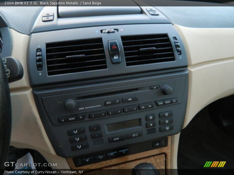 Black Sapphire Metallic / Sand Beige 2004 BMW X3 3.0i