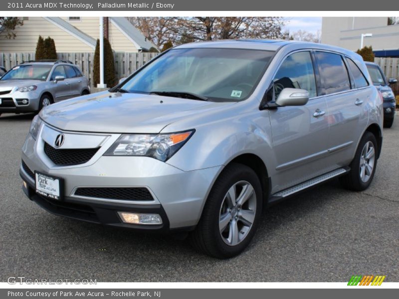 Palladium Metallic / Ebony 2011 Acura MDX Technology