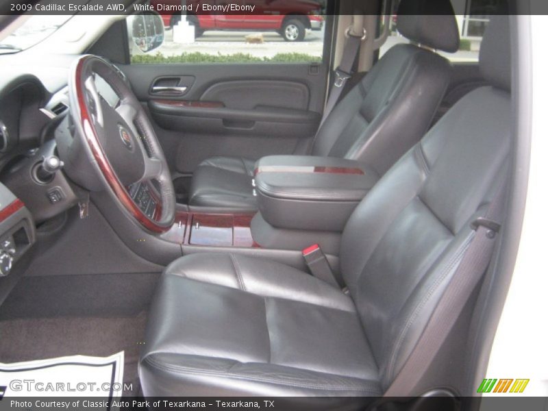 White Diamond / Ebony/Ebony 2009 Cadillac Escalade AWD