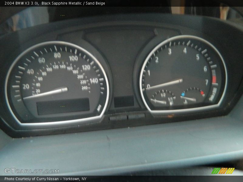 Black Sapphire Metallic / Sand Beige 2004 BMW X3 3.0i