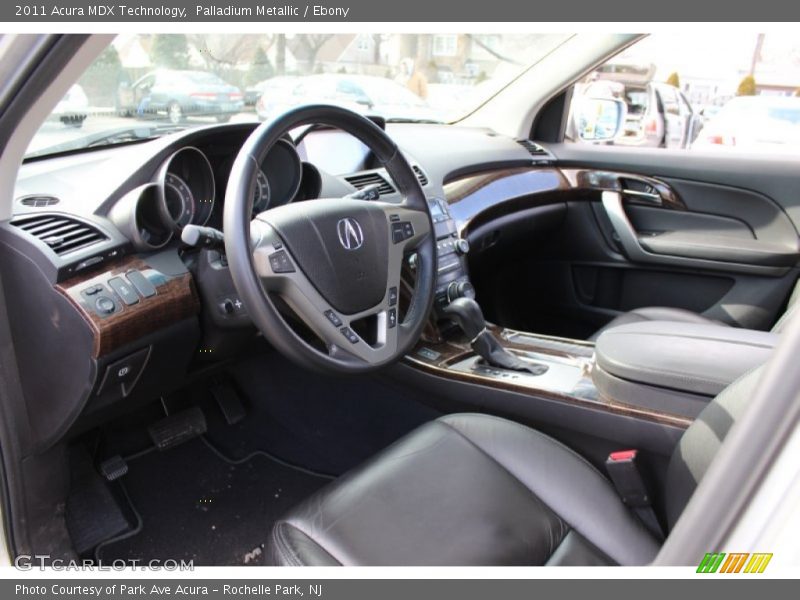 Palladium Metallic / Ebony 2011 Acura MDX Technology
