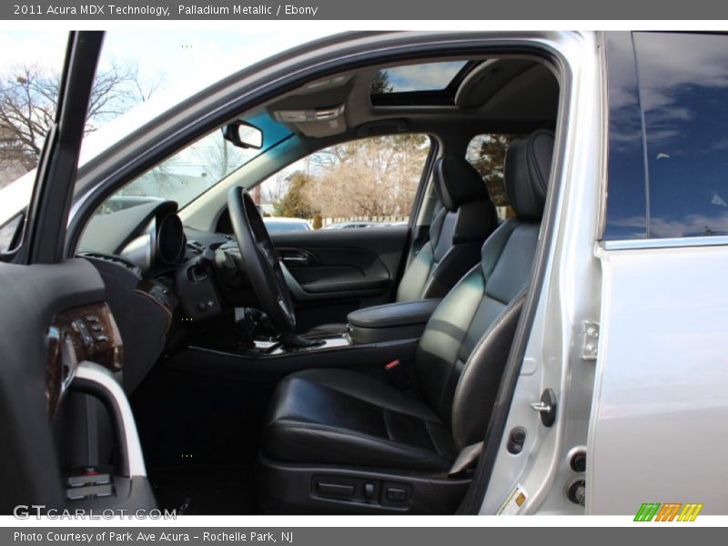 Palladium Metallic / Ebony 2011 Acura MDX Technology