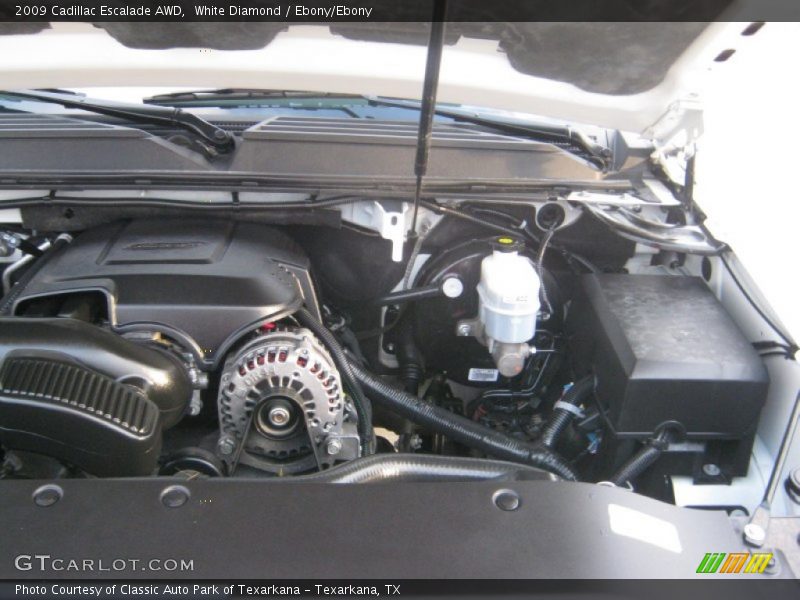 White Diamond / Ebony/Ebony 2009 Cadillac Escalade AWD