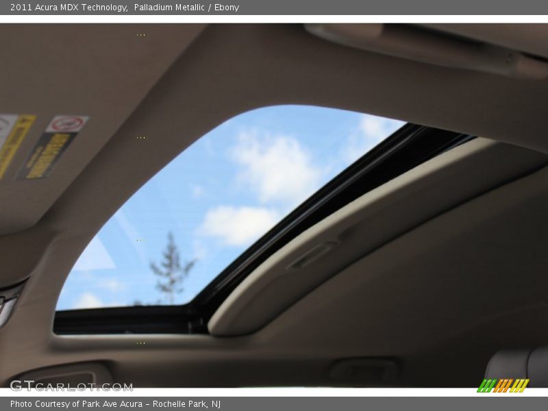 Palladium Metallic / Ebony 2011 Acura MDX Technology