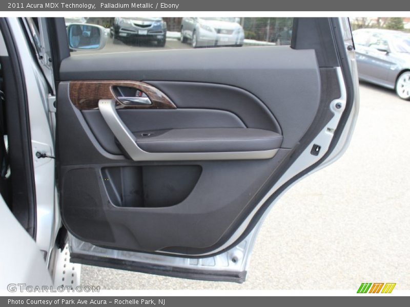 Palladium Metallic / Ebony 2011 Acura MDX Technology