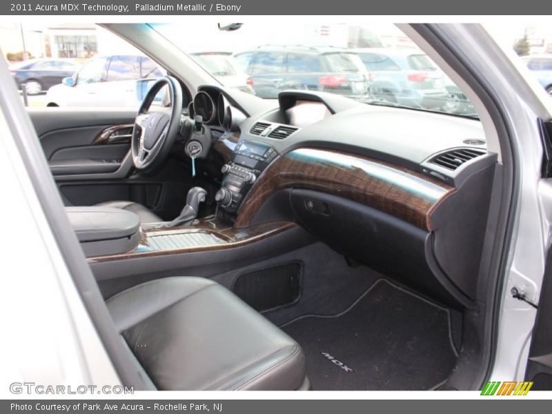 Palladium Metallic / Ebony 2011 Acura MDX Technology