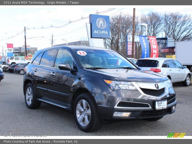 Grigio Metallic / Taupe 2011 Acura MDX Technology