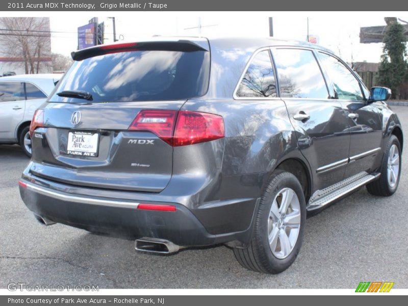 Grigio Metallic / Taupe 2011 Acura MDX Technology