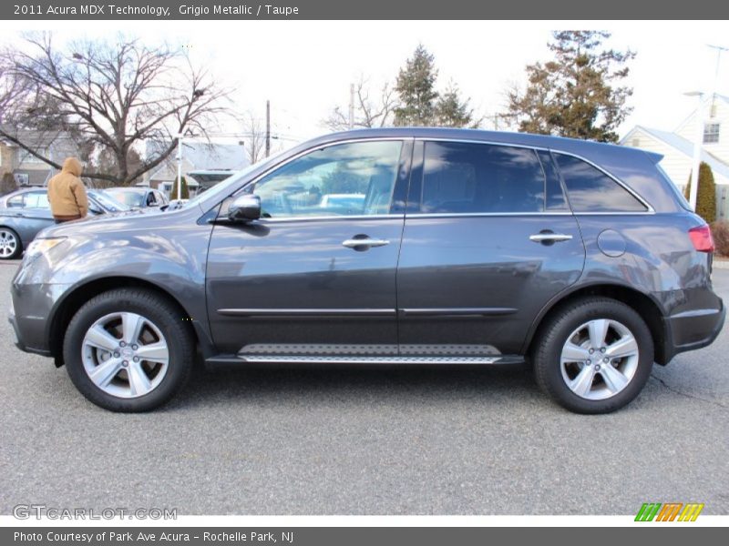 Grigio Metallic / Taupe 2011 Acura MDX Technology