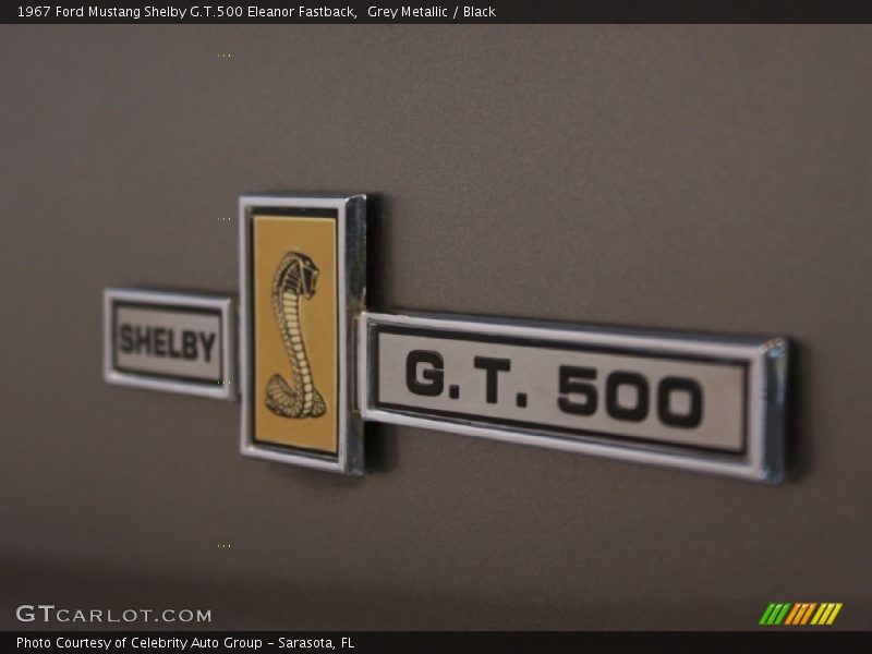 Grey Metallic / Black 1967 Ford Mustang Shelby G.T.500 Eleanor Fastback