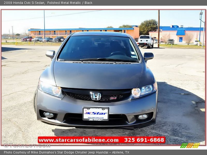 Polished Metal Metallic / Black 2009 Honda Civic Si Sedan
