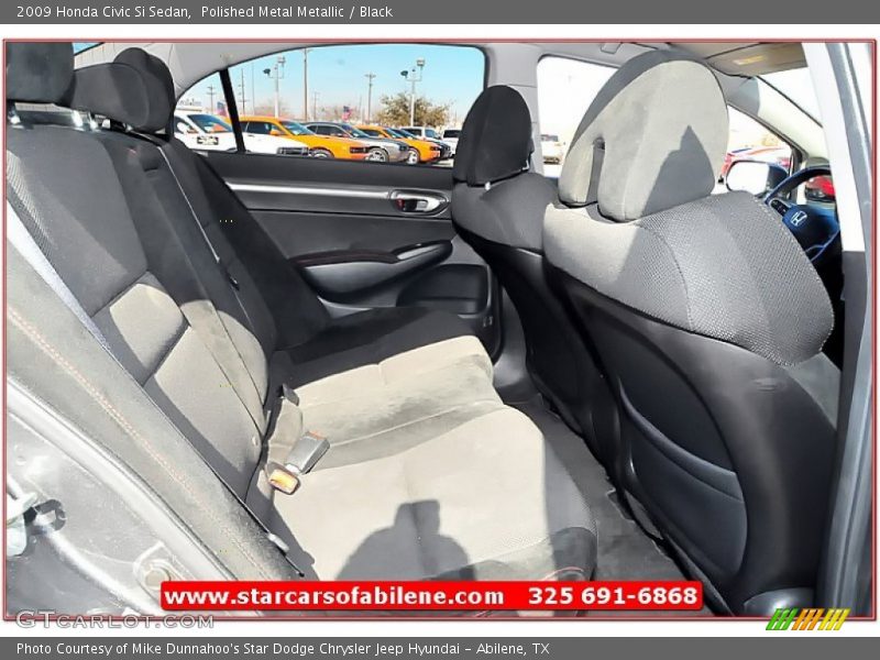 Polished Metal Metallic / Black 2009 Honda Civic Si Sedan