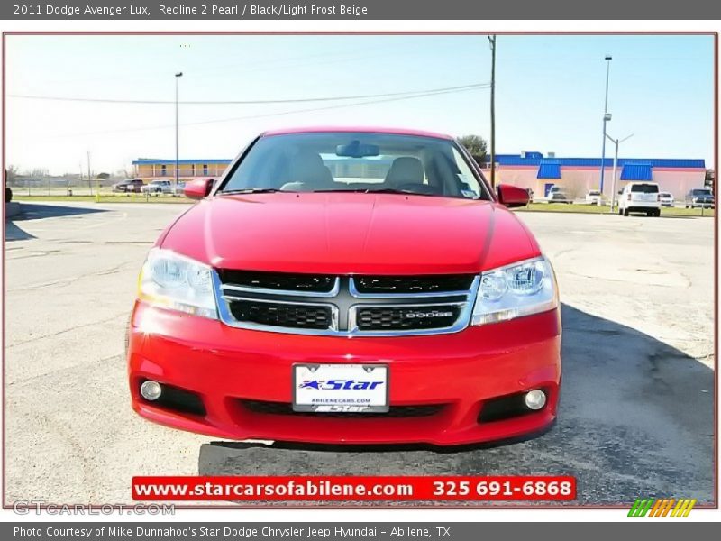 Redline 2 Pearl / Black/Light Frost Beige 2011 Dodge Avenger Lux
