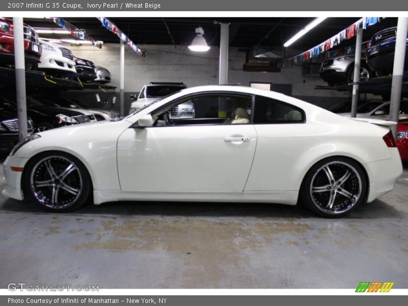 Ivory Pearl / Wheat Beige 2007 Infiniti G 35 Coupe