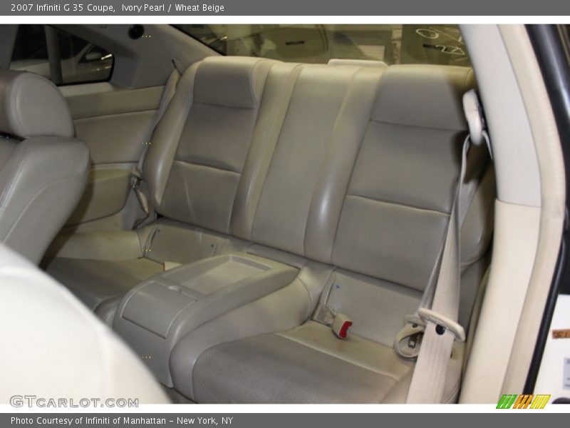 Ivory Pearl / Wheat Beige 2007 Infiniti G 35 Coupe