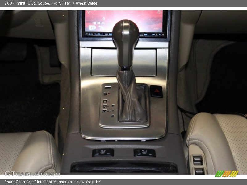 Ivory Pearl / Wheat Beige 2007 Infiniti G 35 Coupe