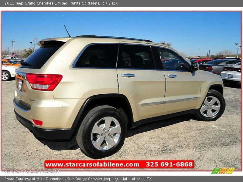 White Gold Metallic / Black 2011 Jeep Grand Cherokee Limited