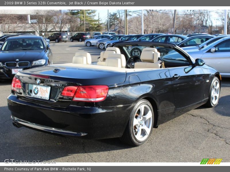 Jet Black / Cream Beige Dakota Leather 2009 BMW 3 Series 328i Convertible