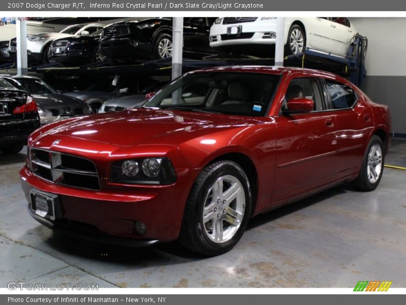 Inferno Red Crystal Pearl / Dark Slate Gray/Light Graystone 2007 Dodge Charger R/T