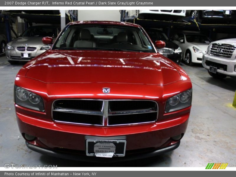 Inferno Red Crystal Pearl / Dark Slate Gray/Light Graystone 2007 Dodge Charger R/T